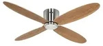 Energiespar Deckenventilator mit Fernbedienung Eco Plano II WiFi 132 cm Chrom /...