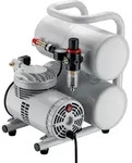 Wiltec Airbrush Kompressor AS06T 1/4 PS mit Zubeh&ouml;r, Kompressor f&uuml;r