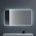 dopporo Badspiegel mit Beleuchtung 120x70cm LED Badezimmerspiegel Wandspiegel...