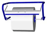 Wandhalter f&uuml;r Putzrollen 33,5 cm x 23,5 cm x 52,5 cm blau f&uuml;r Putzrollen -...
