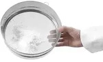 HENDI B&auml;ckerei Rundsieb 410x80 mm f&uuml;r Paniermehl Edelstahl - Silber