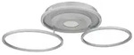 GLOBO Lighting Deckenleuchte MILES LBH 99.20x57x11.50 cm silber - Silber