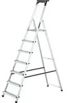 Drabest | Leiter - Haushaltsleiter - Aluminiumleiter - 7 Stufen - Leicht und...
