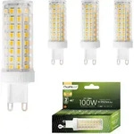 LUMILED LED Lampen G9 4er Set Leuchtmittel 12W (ersetzt 100W Gl&uuml;hlampe) 3000K