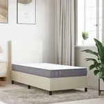 vidaXL Matratze Schaumstoff Mittelweich 70x200 cm - Grau/Wei&szlig;