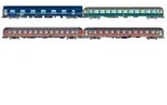 Rivarossi 4-tlg. Set Reisezugwagen, Italien-Holland-Express Ep. V HR4374