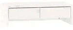 vidaXL Monitorst&auml;nder Wei&szlig; 50x27x15 cm Massivholz Kiefer - Wei&szlig;