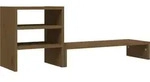 vidaXL Monitorst&auml;nder Honigbraun 81x20x30 cm Massivholz Kiefer - Braun