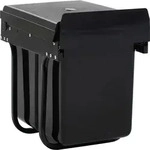 vidaXL Abfallsammler Soft-Close 20 L - Schwarz