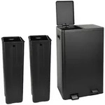 SVITA TMH2X30 M&uuml;lleimer 60L M&uuml;lltrennsystem 2 F&auml;cher 2x30L Softclose-Deckel...