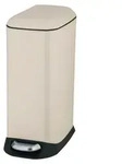 WENKO Treteimer Mod. Design 20 L, Creme, mit herausnehmbarem Einsatz - Beige