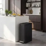SONGMICS M&uuml;lleimer K&uuml;che 50 L, Tretm&uuml;lleimer mit Softclose-Deckel,...