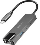 LogiLink UA0432, Kabelgebunden, USB 3.2 Gen 1 (3.1 Gen 1) Type-C, 2500 Mbit/s, Grau,