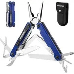 WORKPRO Multifunktionszange 18-in-1 Multitool Edelstahl Camping Reparieren Blau