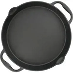 BBQ-Toro Gusseisen Grillpfanne &Oslash; 40 cm - Servierpfanne mit Ausgie&szlig;er - Schwarz