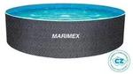 Aufstellpool Stahlwandpool Orlando Pool 3,05 x 0,91 m RATTAN mit Skimmer - Grau