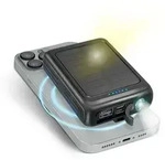 SBS Solar-Powerbank 5000 mAh mit kabelloser Aufladung - Schwarz