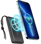 VEGER MagOn, 10000 mAh, Lithium Polymer (LiPo), Kabelloses Aufladen, 22,5 W,...