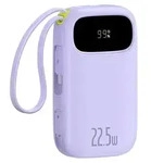 BASEUS EnerFill 20000mAh Powerbank 22.5W USB-C/Lightning mit Kabeln - Violett