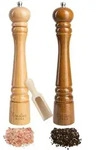 Creative Home Gro&szlig;e Salz-M&uuml;hle und Pfeffer-M&uuml;hle aus Buchen-Holz | Set von 2
