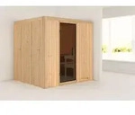 Karibu Sauna Innensauna Daria Fronteinstieg ohne Zubeh&ouml;r 196x170x198 cm ohne