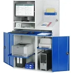 Rau Computer-Schrank 67T mit Monitorgeh&auml;use T520mm, B1100xT520xH1770mm