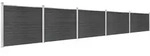 vidaXL Zaunelement Set WPC 872x146 cm Grau - Grau