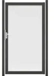 Einzeltor GroJa Belfort links ohne Pfosten Rahmen anthrazit 100 x 180 cm...