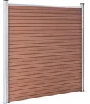 vidaXL Gartenzaun WPC 1391x186 cm Braun - Braun