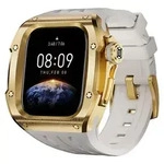 F&uuml;r Apple Watch Series 10 46mm Hochwertiges Silikon Arm Band mit Metall...