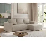 MKS MEBLE Sofa mit Schlaffunktion - Ecksofa mit Schlaffunktion und Bettkasten -...