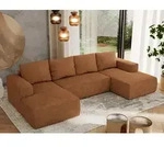 MKS MEBLE Sofa mit Schlaffunktion - Ecksofa mit Schlaffunktion und Bettkasten -...