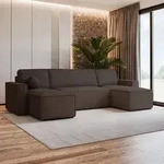 Masseno Ecksofa PESANO P mit Schlaffunktion U-Form, Sofa mit Bettkasten,