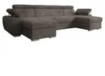MIRJAN24 Ecksofa Plaza U, Eckcouch mit Bettkasten und Schlaffunktion, Stilvoll