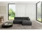 ALTDECOR Modulares Sofa Ecksofa in L-Form - Razon-L1 - 190x160x70 cm Schwarz...