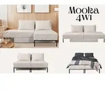 Kaiser M&ouml;bel Ecksofa mit schlaffunktion, Sofa, Betten, Liegestuhl, MOOKA