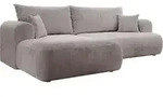 Selsey Ovo Cord &ndash; Ecksofa Schlaffunktion, Bettkasten, Cordstoff, links,...