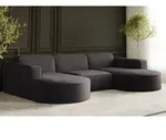 Kaiser M&ouml;bel Ecksofa Designer MODENA U STUDIO stoff Dicker cord Poso...
