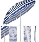 Sekey Sonnenschirm Rund &Oslash; 160 cm Terrassen Gartenschirm Strandschirm mit...