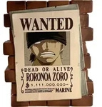 One Piece Spardose Zoro Wanted