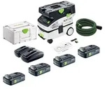 Festool CTLC MINI I-Basic Akku Absaugmobil 36 V ( 2x 18 V ) Staubklasse L + 4x...
