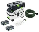 Festool CTLC MINI I-Basic Akku Absaugmobil 36 V ( 2x 18 V ) Staubklasse L + 2x Akku
