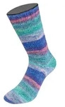 Lana Grossa - Cosy Socks Dream 0252 blauviolett rosa hellblau himmelblau jade...
