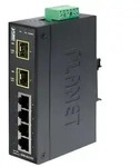 PLANET 4-port Industrieller Ethernet Switch 4 x 10/100Base-TX, 2 x 100Base-FX SFP