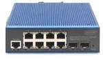 Digitus Industrieller 8+2-Port L2 managed Gigabit Ethernet Switch, Managed, L2,