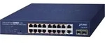 PLANET 16-Port 10/100/1000T 802.3at, Unmanaged, Gigabit Ethernet (10/100/1000),