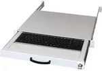 Equip 19" Tastaturschublade mit. Tastatur US + Trackball, lichtgrau RAL 7035,...
