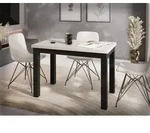 Rechteckiger Esstisch 100 x 60 cm &ndash; Platzsparender K&uuml;chentisch in Skandi &...