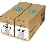 2x CF287X, 87X Toner Druckertoner Patrone Schwarz kompatibel mit HP LaserJet...