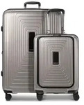 Redolz Essentials 14 4-Rollen Kofferset 2 tlg. Laptopfach mit Dehnfalte - Grau